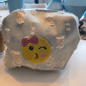 Bari Lynn Girls Emoji Bag denim